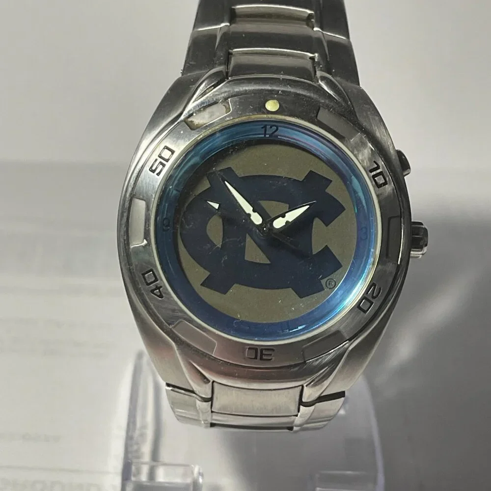 North Carolina Tar Heels NCAA Stainless-Steel Kaleido Watch by Fossil NEW (RARE)